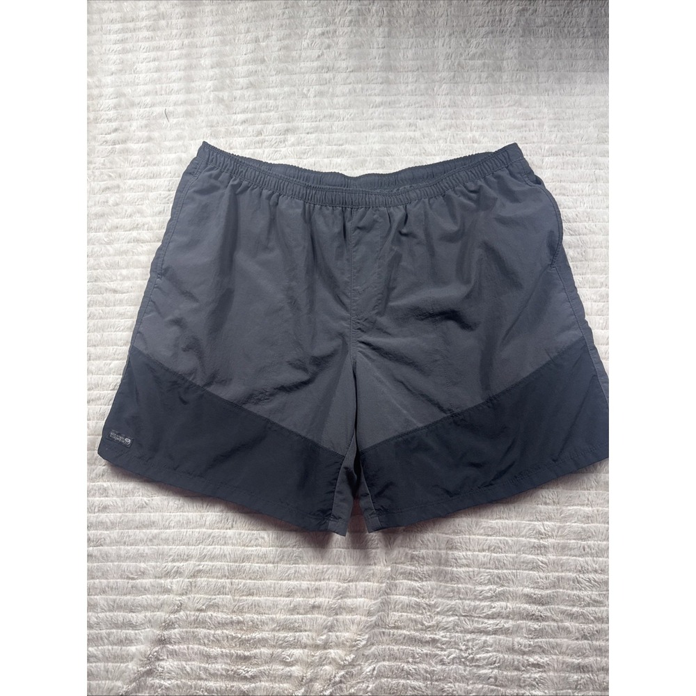 Mountain Hardware Stryder Swim Shorts Mens XL Gray Nylon Drawstring Hiking 7 In